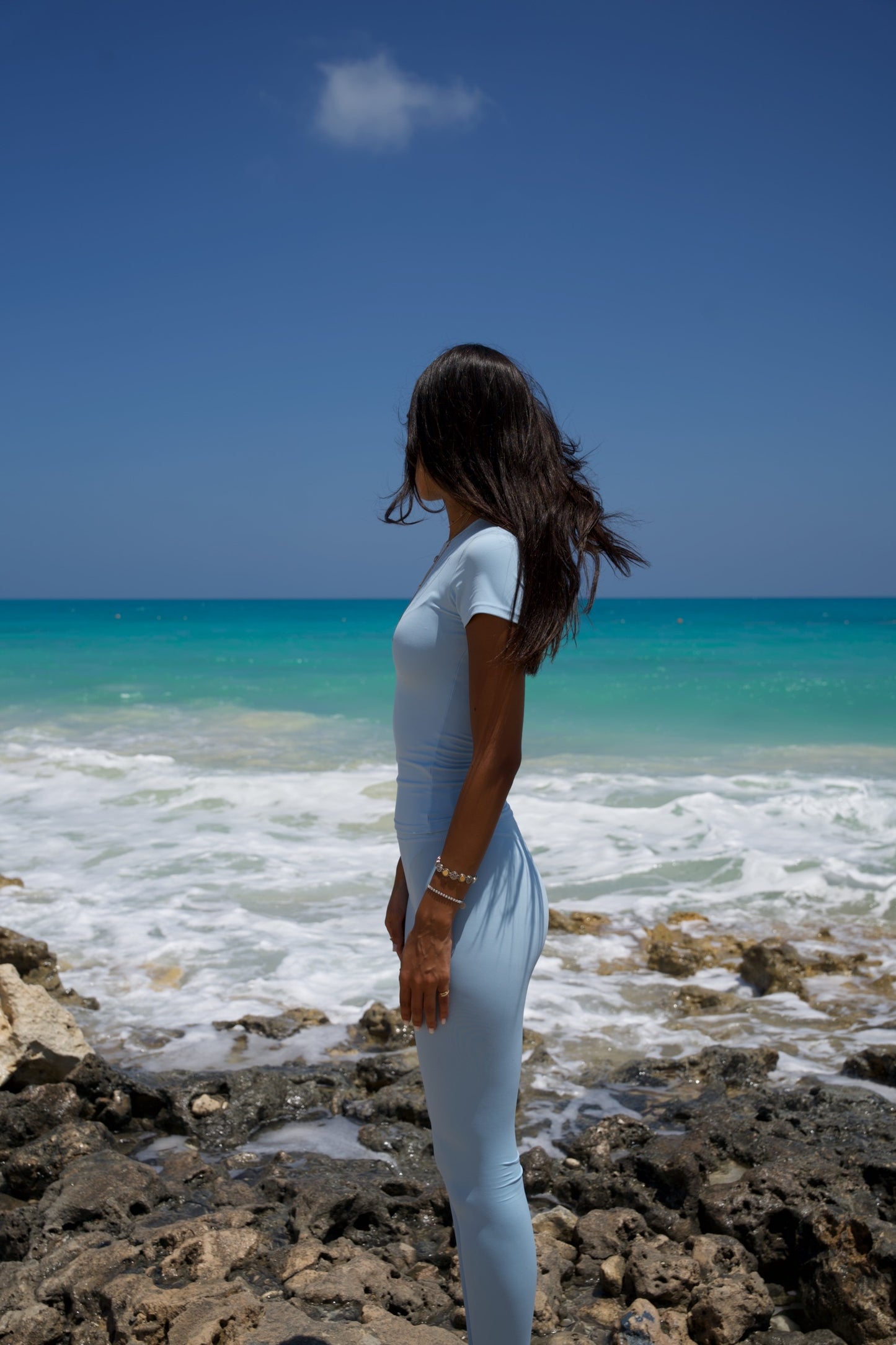 Flow Leggings - Sky Blue